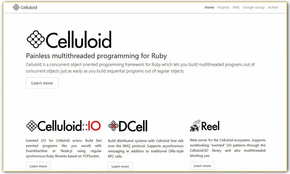 50+ Ruby Frameworks For Developers 5 Celluloid