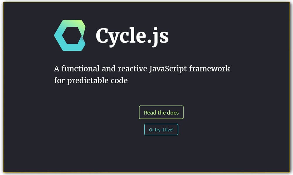 100+ JavaScript Frameworks for Web Developers 13 Cycle.js