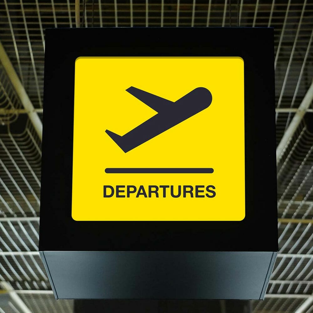 Free Airport Signboard Mockup PSD 1 Free Airport Signboard Mockup PSD