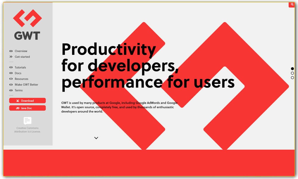 100+ JavaScript Frameworks for Web Developers 66 Google Web Toolkit