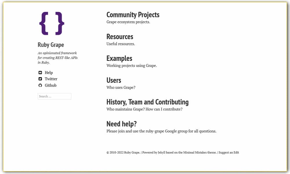 50+ Ruby Frameworks For Developers 17 Grape