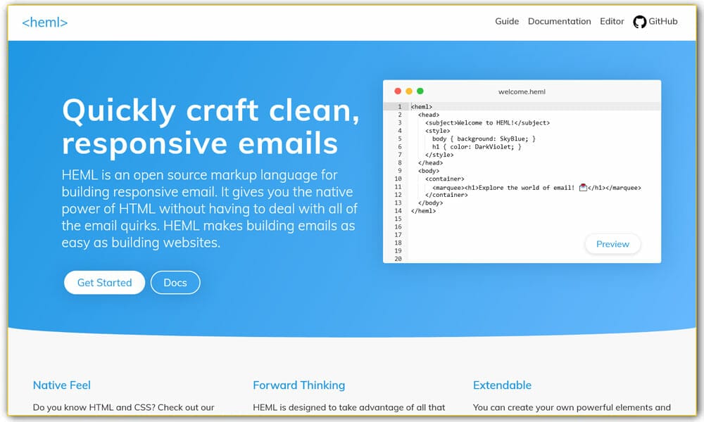 20+ Best Responsive Email Frameworks 14 HEML