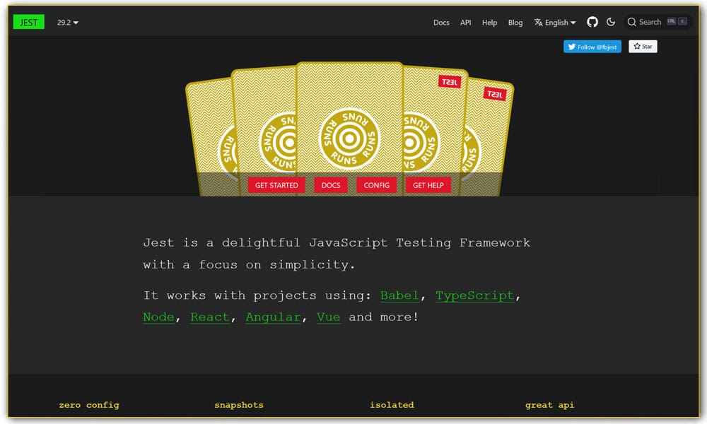 100+ JavaScript Frameworks for Web Developers 19 Jest