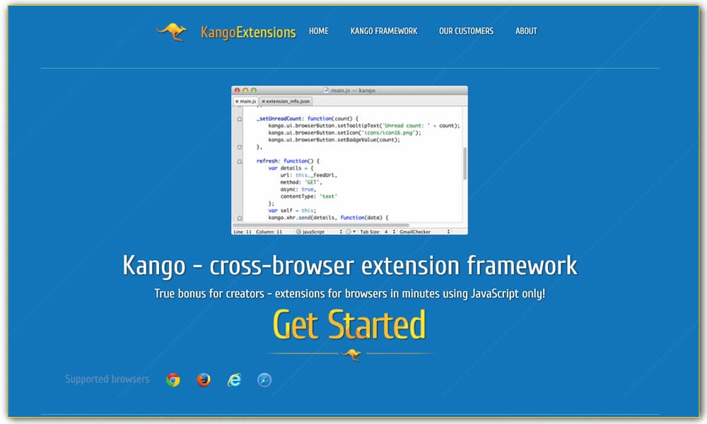 100+ JavaScript Frameworks for Web Developers 43 Kango