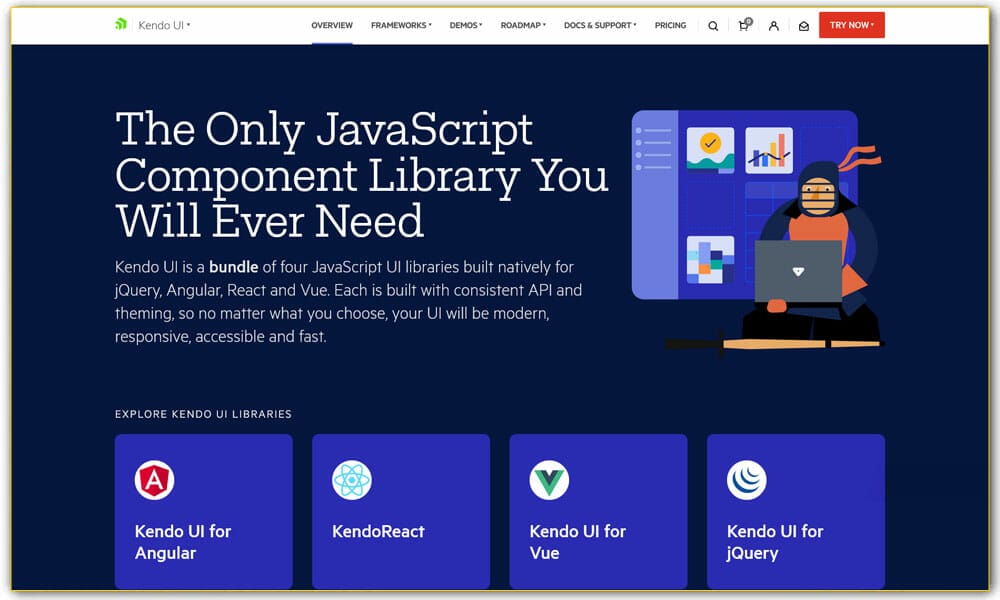 100+ JavaScript Frameworks for Web Developers 77 Kendo UI