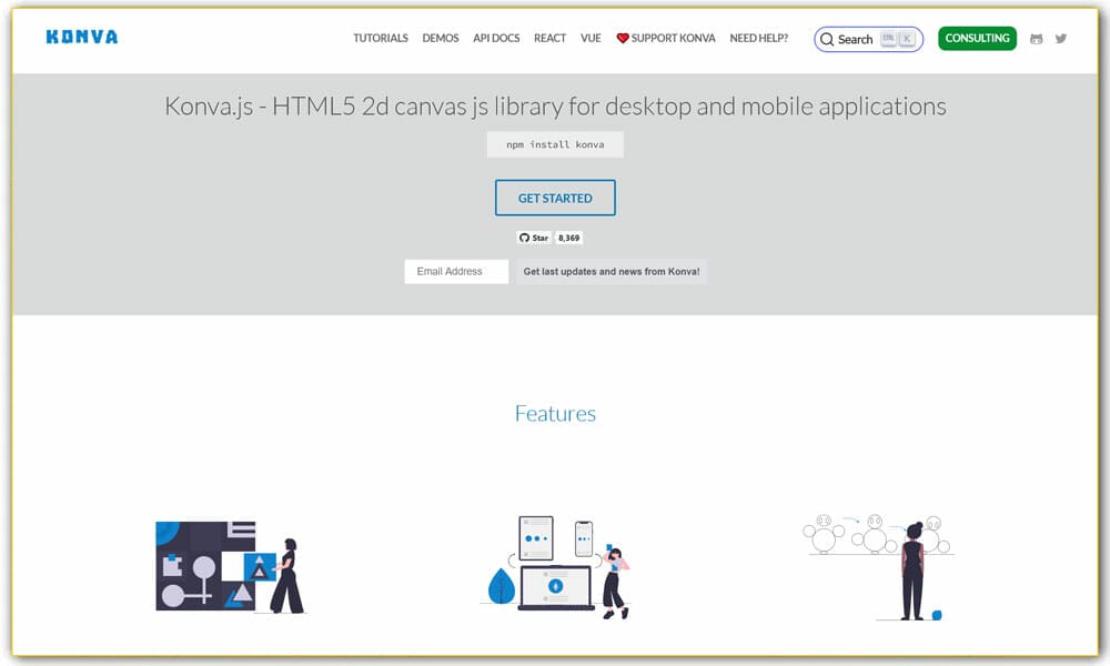 100+ JavaScript Frameworks for Web Developers 47 Konva