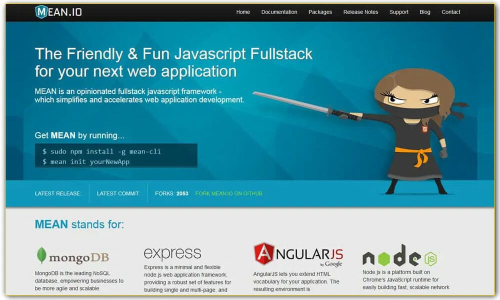100+ JavaScript Frameworks for Web Developers 64 MEAN