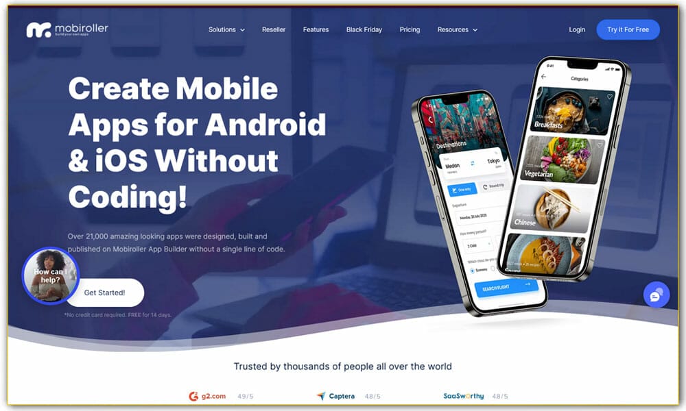 20+ Best Mobile App Builders 2023 7 MobiRoller