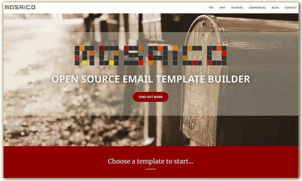 20+ Best Responsive Email Frameworks 6 Mosaico - Responsive Email Template Editor