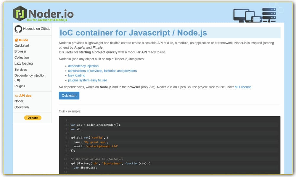 100+ JavaScript Frameworks for Web Developers 85 Noder.io