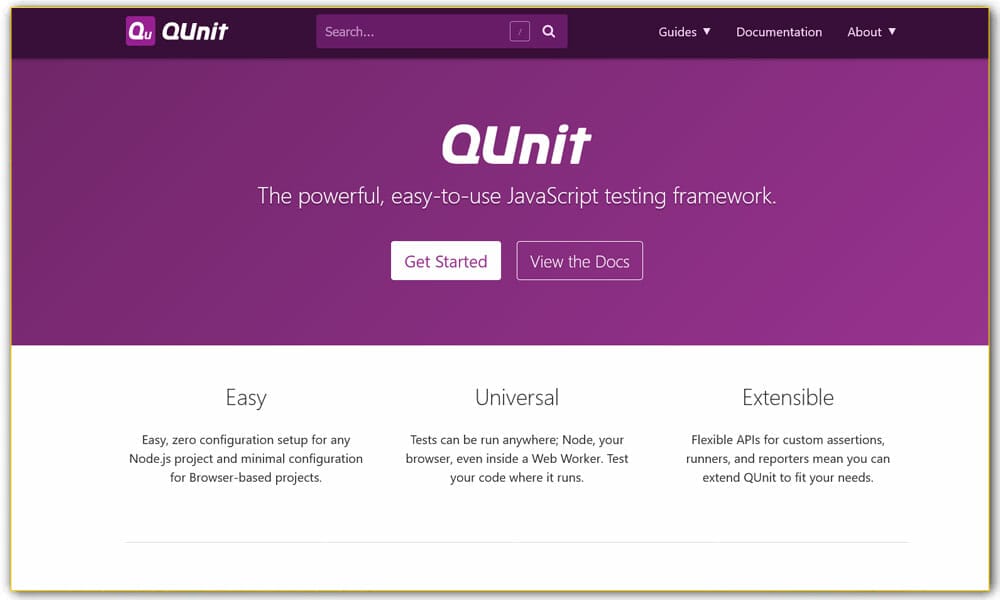 100+ JavaScript Frameworks for Web Developers 35 QUnit