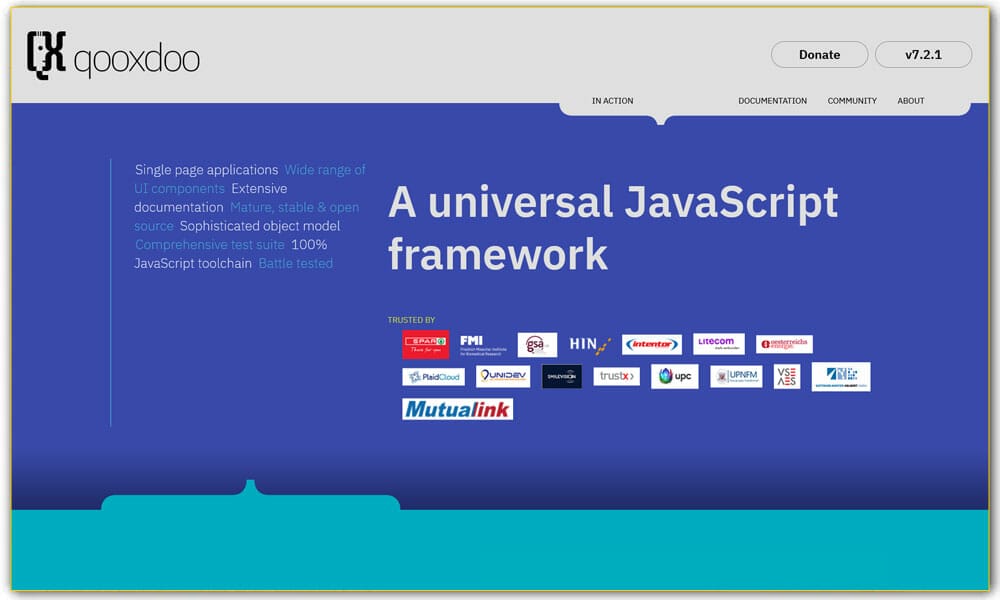 100+ JavaScript Frameworks for Web Developers 46 Qooxdoo