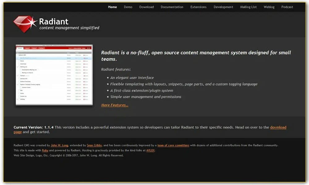 50+ Ruby Frameworks For Developers 23 Radiant