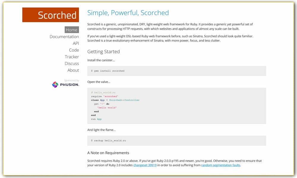 50+ Ruby Frameworks For Developers 14 Scorched