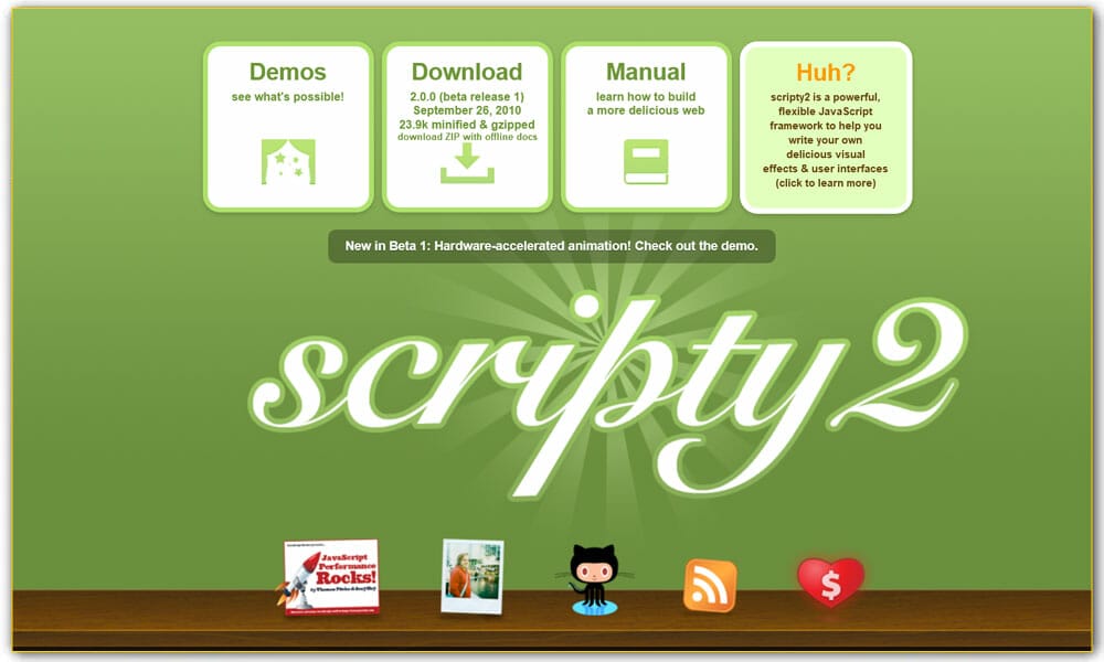 100+ JavaScript Frameworks for Web Developers 26 Scripty2