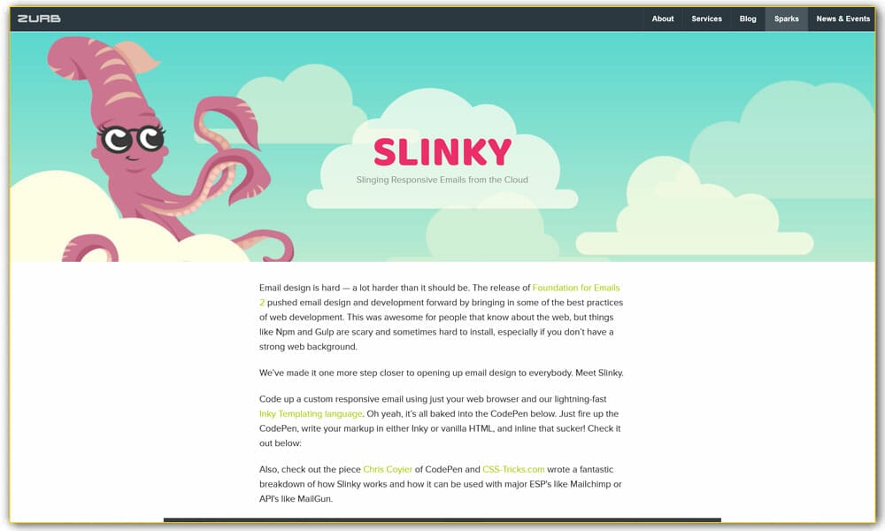 20+ Best Responsive Email Frameworks 21 Slinky