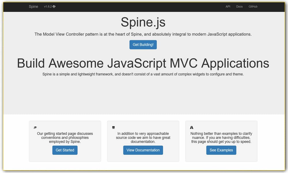100+ JavaScript Frameworks for Web Developers 98 Spine