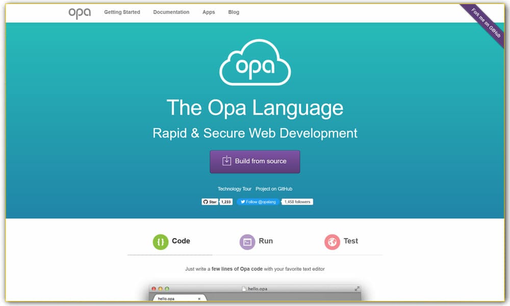 100+ JavaScript Frameworks for Web Developers 62 The Opa Language