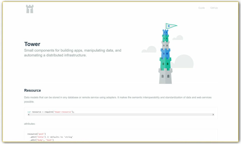 100+ JavaScript Frameworks for Web Developers 108 Tower.js