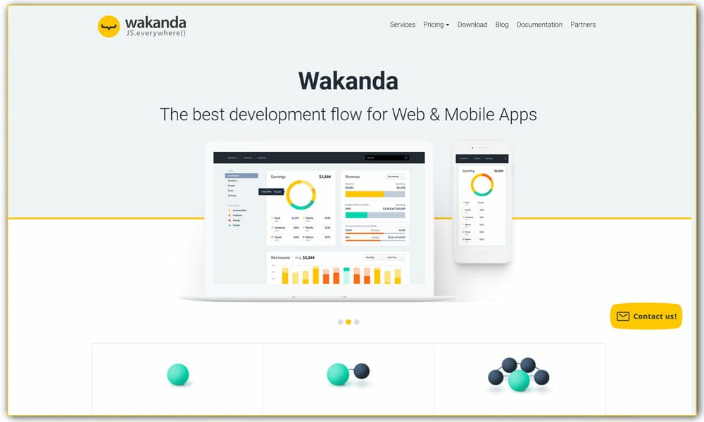 100+ JavaScript Frameworks for Web Developers 49 Wakanda