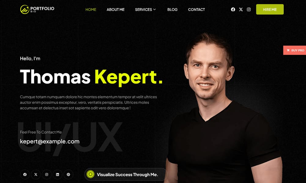 10+ Best Free Resume WordPress Themes 2025 22 Bosa Portfolio Bio
