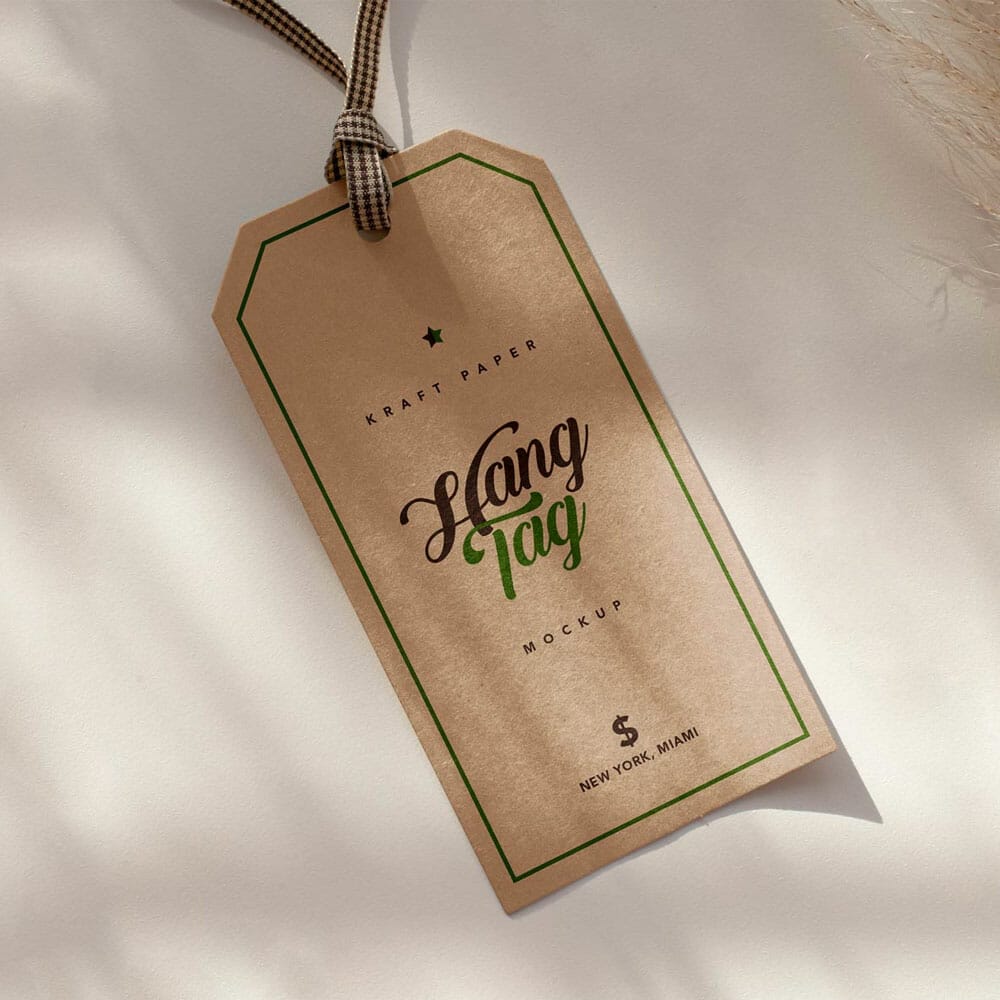 Free Clothing Hang Tag Mockup PSD 1 Free Clothing Hang Tag Mockup PSD