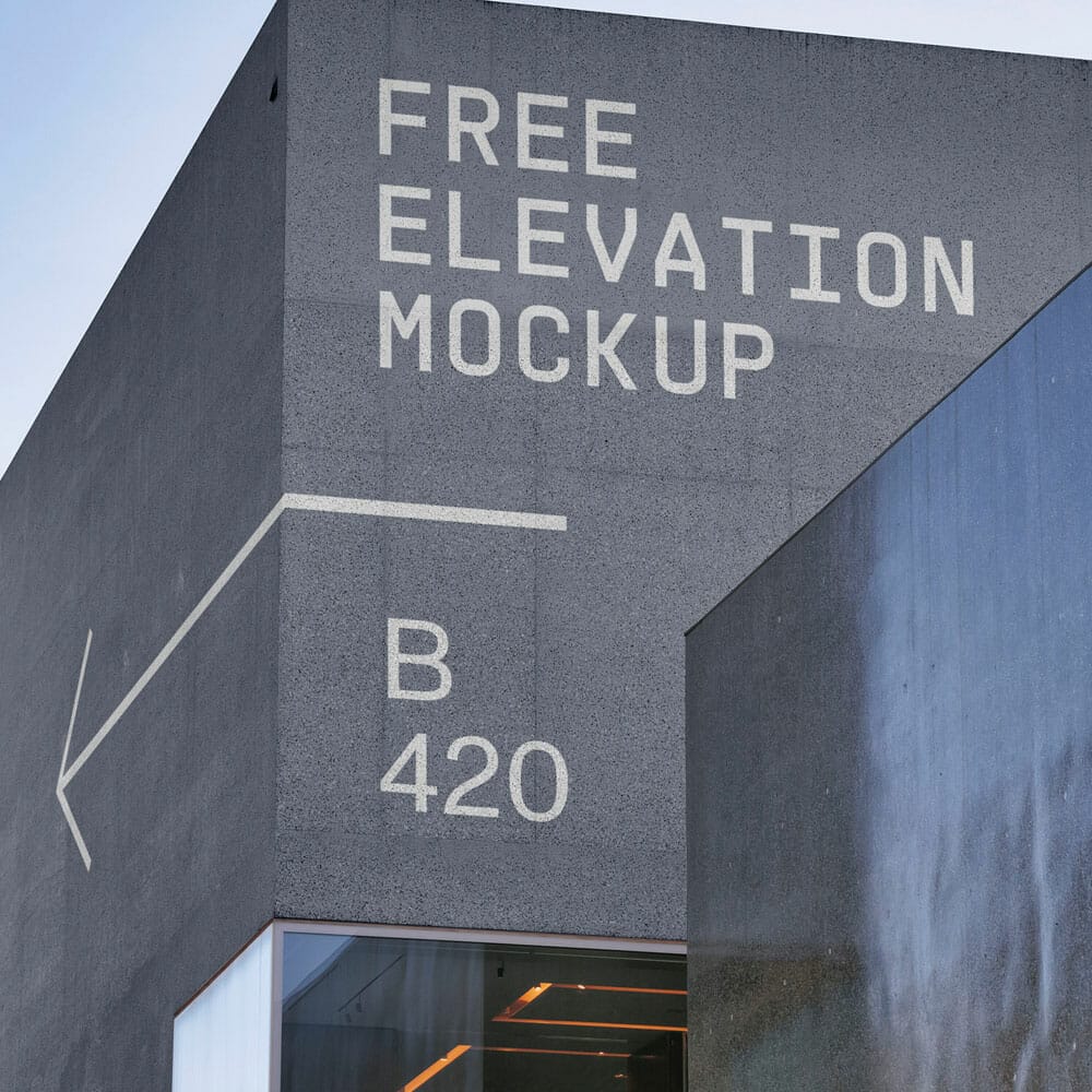 Free Elevation PSD Mockup 1 Free Elevation PSD Mockup