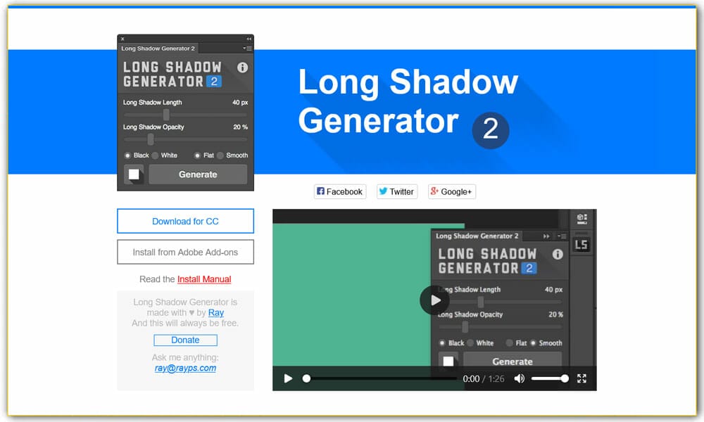 Long Shadow Generator