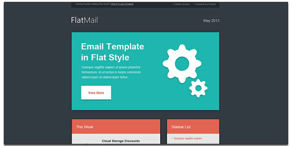 Free Email Newsletter Templates PSD 17 3 Email Template PSD