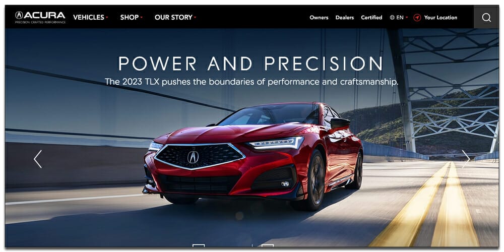 30 Best Automotive Websites For Your Inspiration 12 Acura