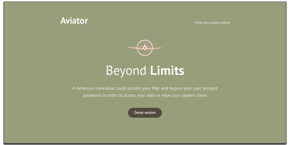 Free Email Newsletter Templates PSD 33 Aviator