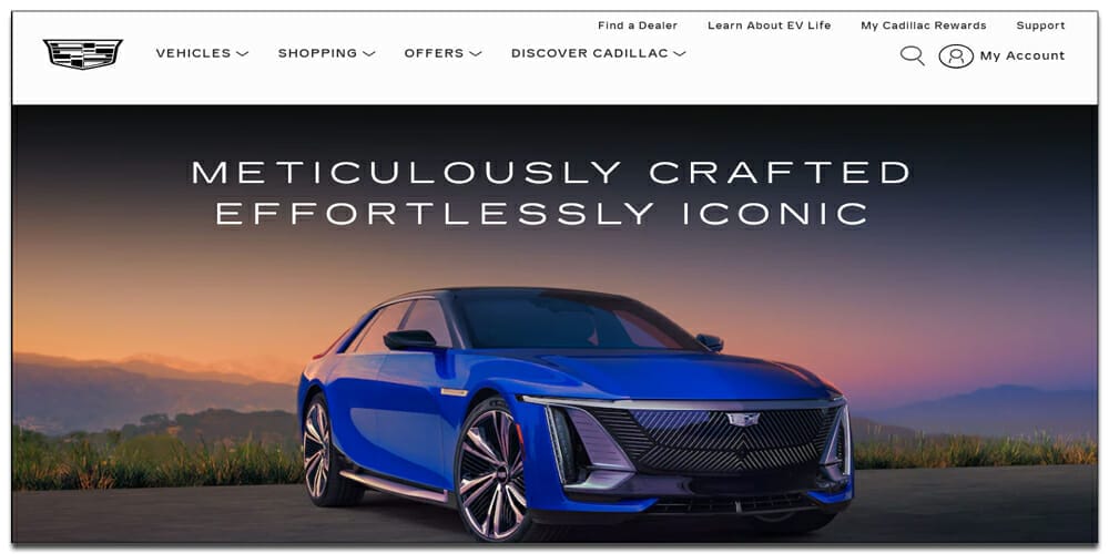 30 Best Automotive Websites For Your Inspiration 24 Cadillac
