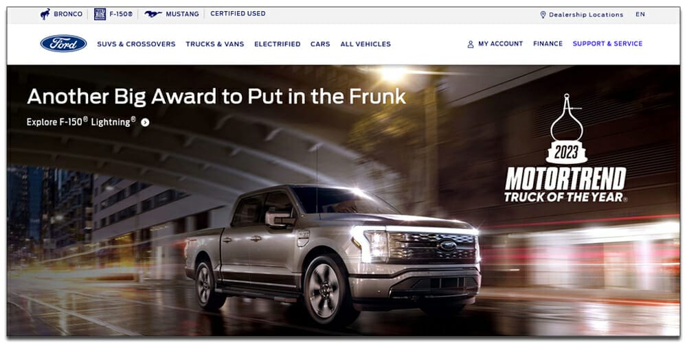 30 Best Automotive Websites For Your Inspiration 25 Ford
