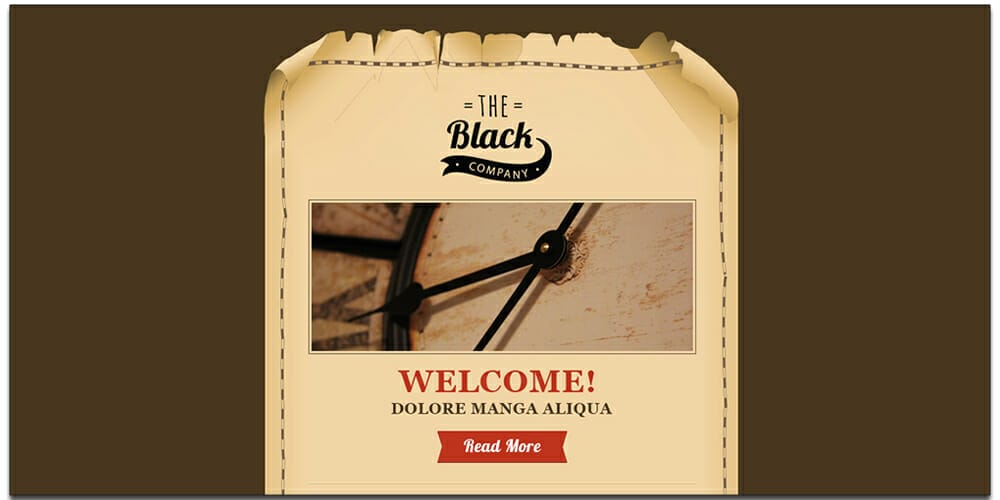 Free Email Newsletter Templates PSD 11 Free Vintage Email Template PSD