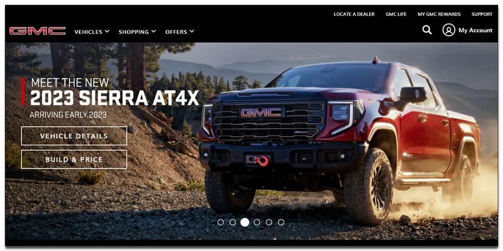 30 Best Automotive Websites For Your Inspiration 13 GMC