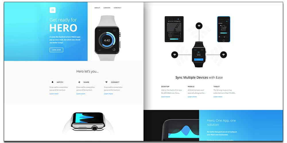 Free Email Newsletter Templates PSD 30 Hero Responsive Email Newsletter