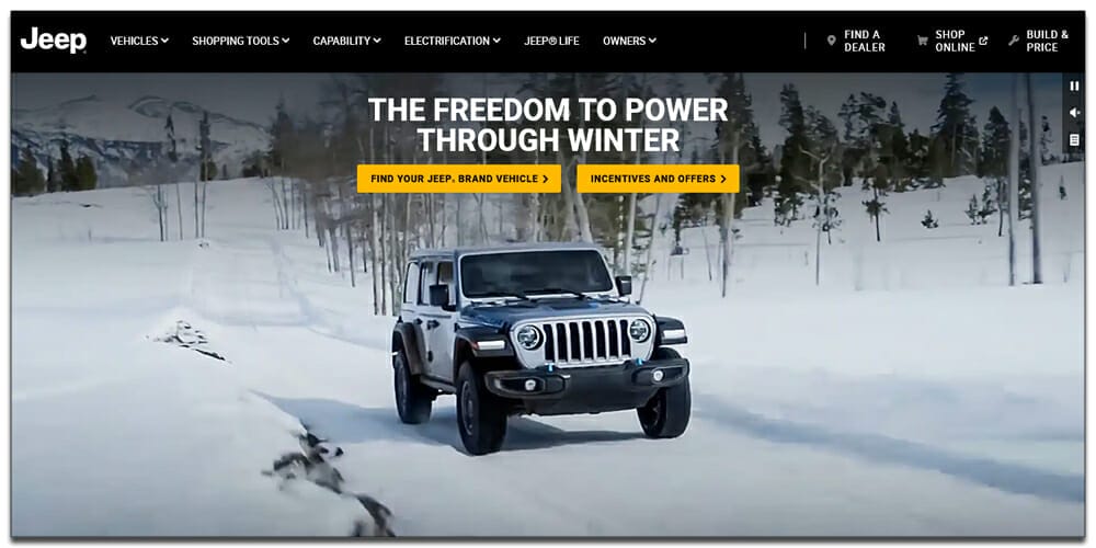 30 Best Automotive Websites For Your Inspiration 14 Jeep