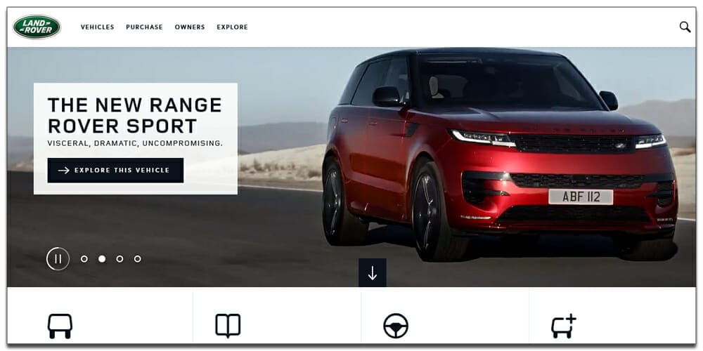 30 Best Automotive Websites For Your Inspiration 2 Land Rover