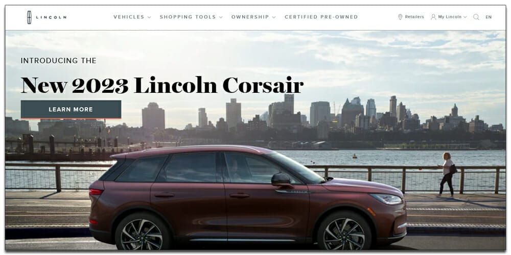 30 Best Automotive Websites For Your Inspiration 23 Lincoln