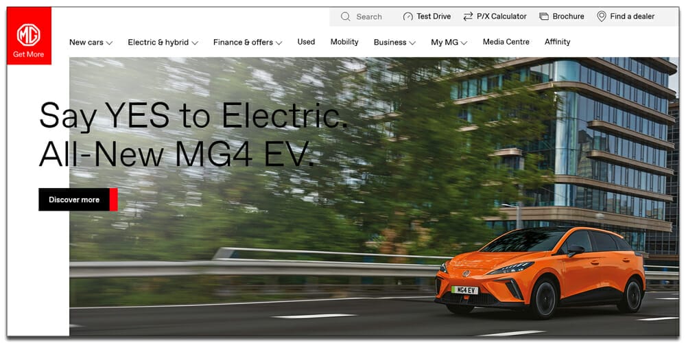 30 Best Automotive Websites For Your Inspiration 20 MG