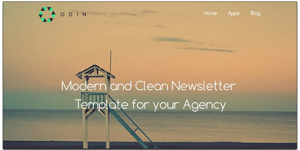 Free Email Newsletter Templates PSD 13 Odin