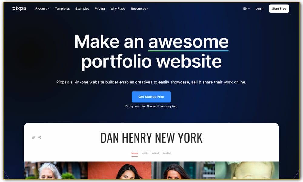 The Best Website Builders 2023 11 Pixpa