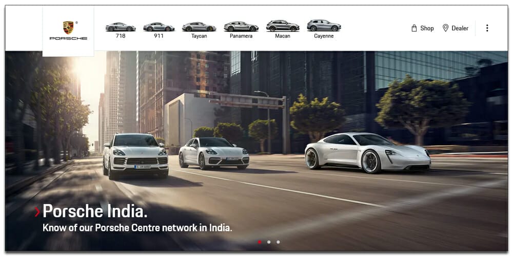 30 Best Automotive Websites For Your Inspiration 27 Porsche