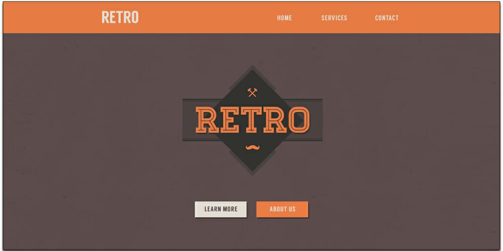 Free Email Newsletter Templates PSD 27 Retro