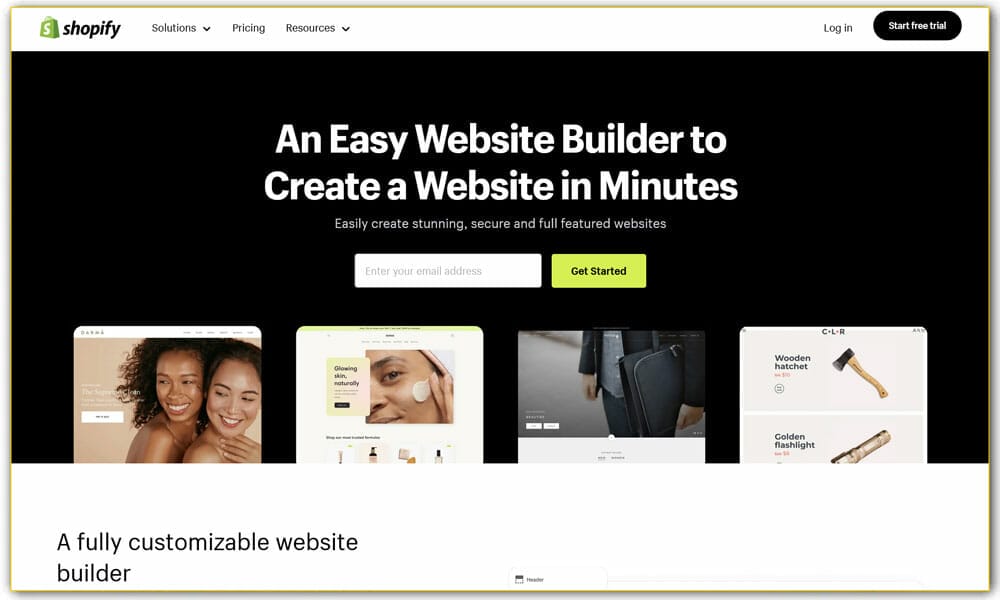 Shopify Website Builder