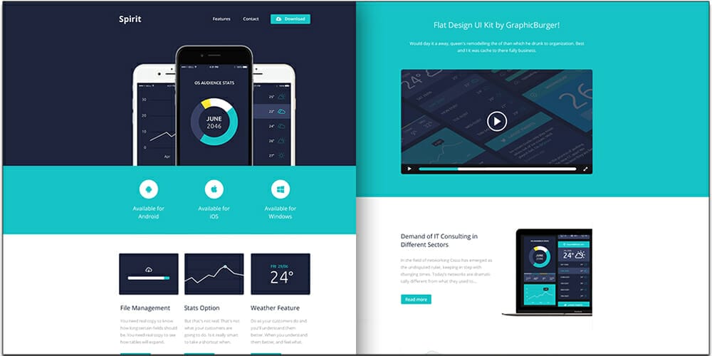 Free Email Newsletter Templates PSD 28 Spirit