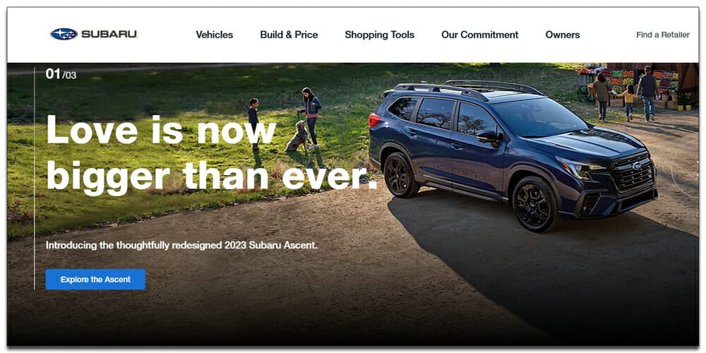 30 Best Automotive Websites For Your Inspiration 21 Subaru