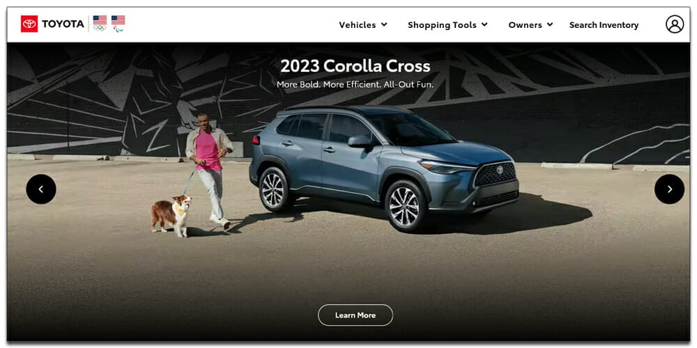 30 Best Automotive Websites For Your Inspiration 5 Toyota