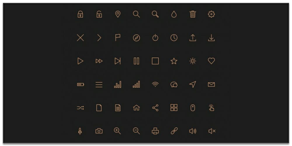 Useful Free Icon Fonts 28 80 Stroke Icons Font