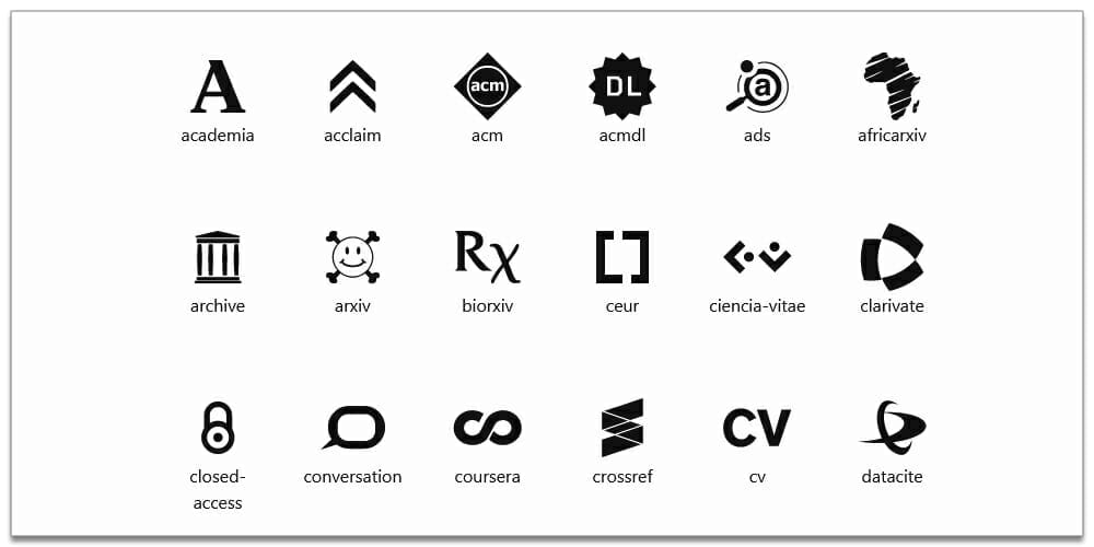 Useful Free Icon Fonts 47 Academicons